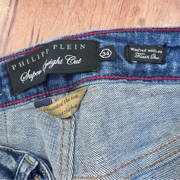 Philipp Plein super straight cut distressed jeans - Picture 12 of 12